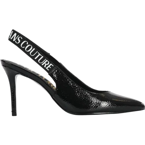 Elevated Heeled Mules for Women , female, Sizes: 8 UK - Versace Jeans Couture - Modalova