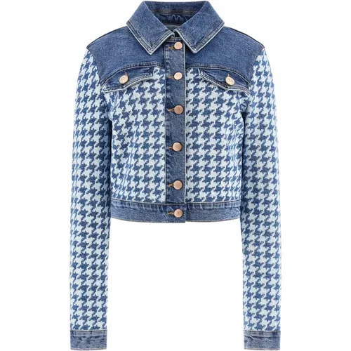 Tweed Crop Jacket for Women , female, Sizes: XL - Guess - Modalova