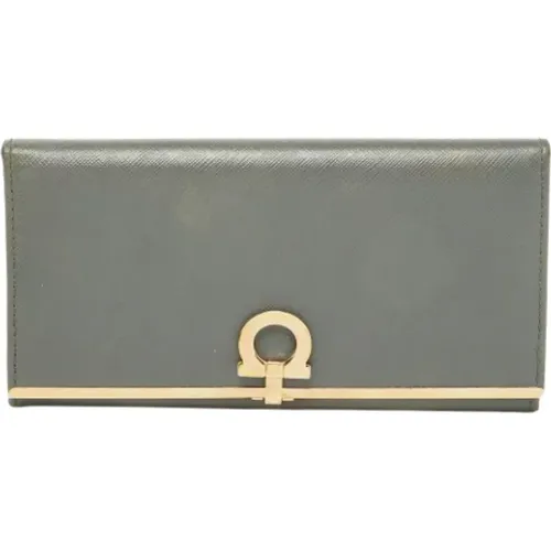 Pre-owned Wallets, female, , Size: ONE SIZE Pre-owned Leather wallets - Salvatore Ferragamo Pre-owned - Modalova