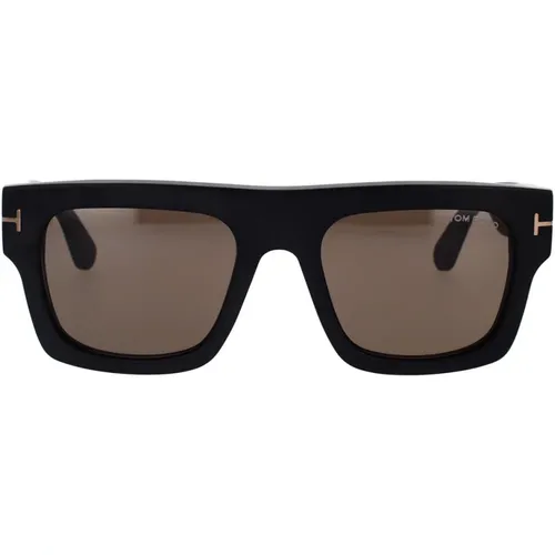 Acetat Sonnenbrille mit quadratischer Form und T-Logo - Tom Ford - Modalova