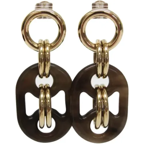 Pre-owned Metal earrings , female, Sizes: ONE SIZE - Hermès Vintage - Modalova