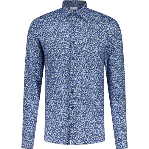 Floral Cotton Shirt , male, Sizes: XL, 2XL, S, 4XL, L, 3XL, M - Stenströms - Modalova