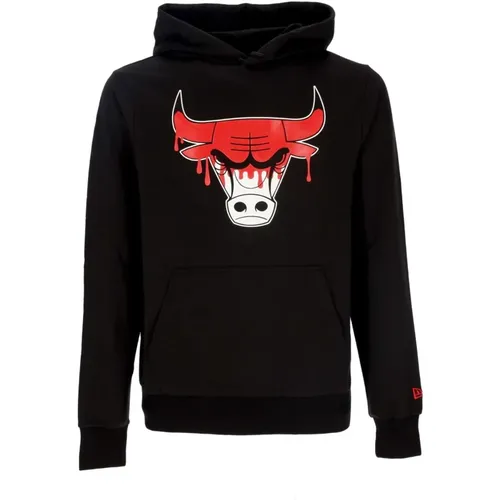 Hoodies, male, , Size: L Chicago Bulls Lightweight Hoodie /Red - new era - Modalova