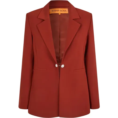 Bordeaux Classic Fit Blazer - Stine Goya - Modalova