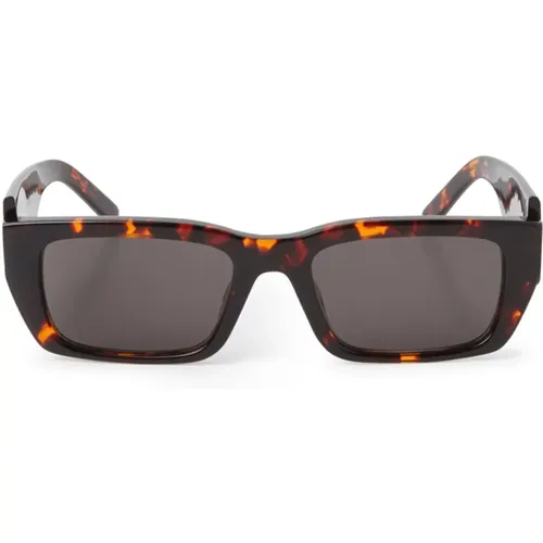Sunglasses, male, , Size: ONE SIZE Rectangular Sunglasses - Palm Angels - Modalova