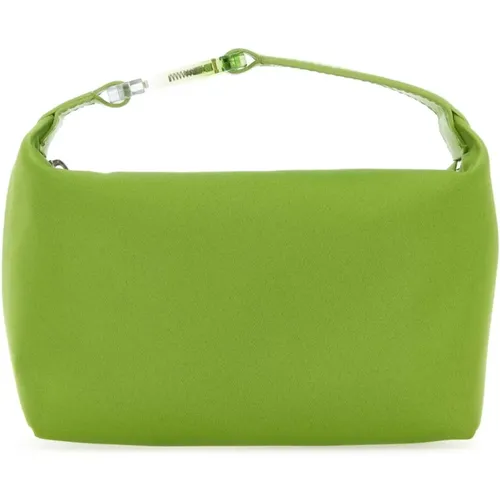 Grüne Satin Moonbag Handtasche , Damen, Größe: ONE Size - Eéra - Modalova