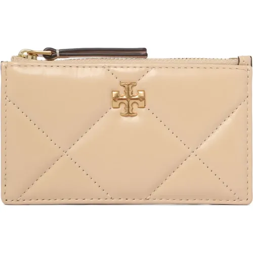 Wallets & Cardholders, female, , Size: ONE SIZE Diamond Quilted Card Holder - TORY BURCH - Modalova