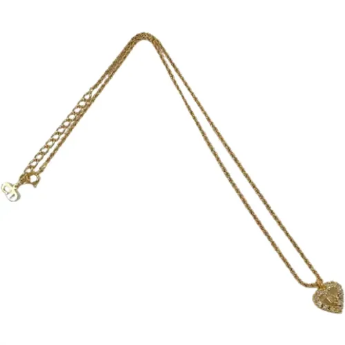 Pre-owned Jewellery, female, , Size: ONE SIZE Pre-owned Metal necklaces - Dior Vintage - Modalova