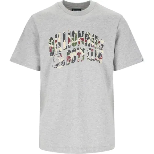 Graue T-Shirts und Polos mit Multicolor-Logo , Herren, Größe: S - Billionaire - Modalova