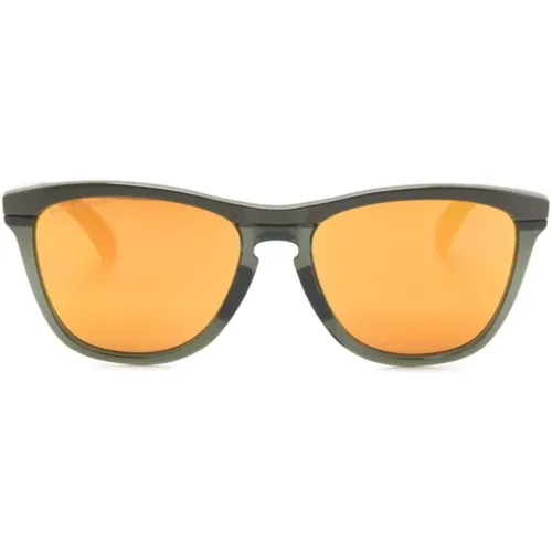 Schwarze Wayfarer Sonnenbrille Verspiegelte Gläser , unisex, Größe: ONE Size - Oakley - Modalova