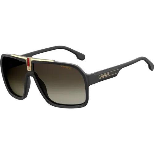 Schwarze/Grau Braune Getönte Sonnenbrille , Herren, Größe: 64 MM - Carrera - Modalova