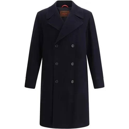 Double-Breasted Coats, male, , Size: XL Classic Wool Coat with Double-Breasted Design - Paltò - Modalova