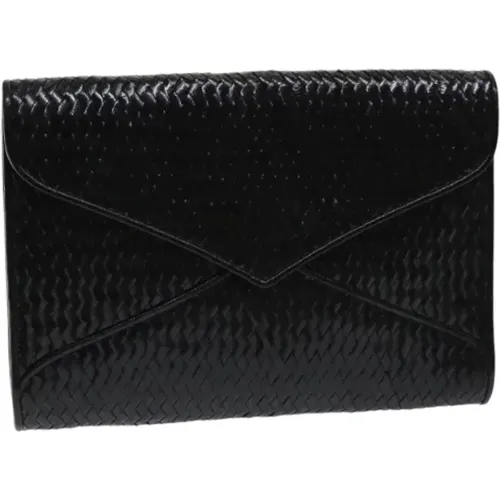 Pre-owned Leather clutches , female, Sizes: ONE SIZE - Yves Saint Laurent Vintage - Modalova