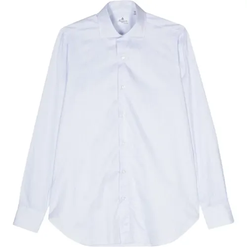 Italian Cotton Striped Shirt , male, Sizes: 4XL, XL, 2XL, M, 5XL, L - Finamore - Modalova