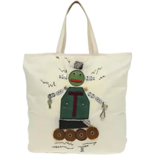 Pre-owned Tote Bags, female, , Size: ONE SIZE Pre-owned Canvas totes - Prada Vintage - Modalova