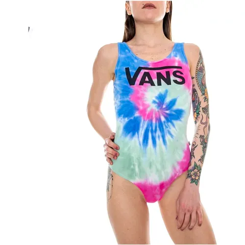 Tie-Dye Schuhe mit Logo-Druck , Damen, Größe: L - Vans - Modalova