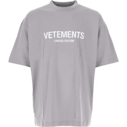 Lila Oversize T-shirt Vetements - Vetements - Modalova