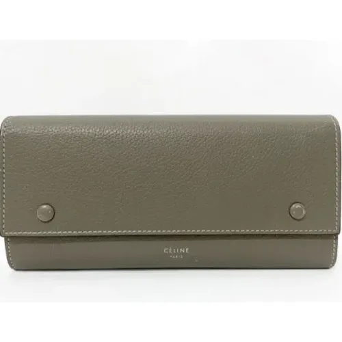 Pre-owned Wallets, female, , Size: ONE SIZE Pre-owned Leather wallets - Celine Vintage - Modalova