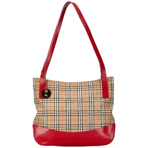 Pre-owned Tote Bags, female, , Size: ONE SIZE Pre-owned Canvas shoulder-bags - Burberry Vintage - Modalova