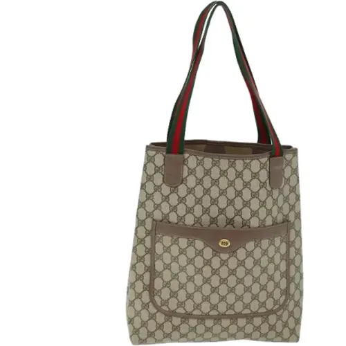 Pre-owned Tote Bags, female, , Size: ONE SIZE Pre-owned Canvas gucci-bags - Gucci Vintage - Modalova