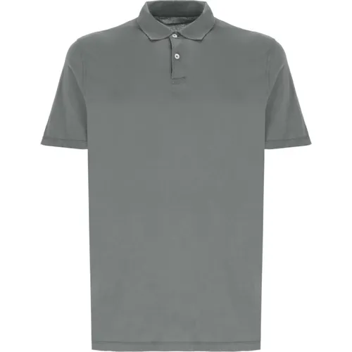Grünes Baumwoll-Poloshirt für Männer - Hartford - Modalova