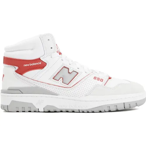 Weiß Rot 650 Sneakers , Herren, Größe: 42 EU - New Balance - Modalova