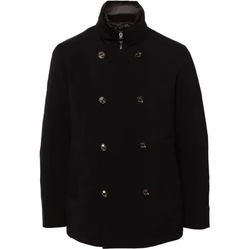 Navy Logo Platte Pufferjacke - Montecore - Modalova