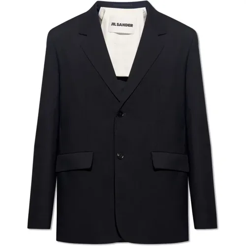 Blazers, male, , Size: XL Blazer with notch lapels - Jil Sander - Modalova