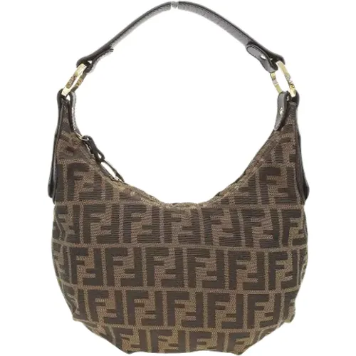 Pre-owned Shoulder Bags, female, , Size: ONE SIZE Pre-owned Canvas fendi-bags - Fendi Vintage - Modalova