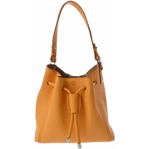 Pre-owned Bucket Bags, female, , Size: ONE SIZE Pre-owned Fabric shoulder-bags - MCM Pre-owned - Modalova