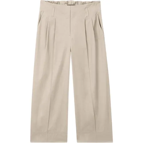 Trendy Gabardine Paperbag Pants , female, Sizes: L - LUISA CERANO - Modalova
