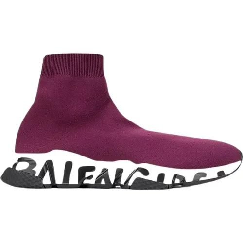 Bordeaux Slip-On Sneaker , female, Sizes: 7 UK, 8 UK - Balenciaga - Modalova