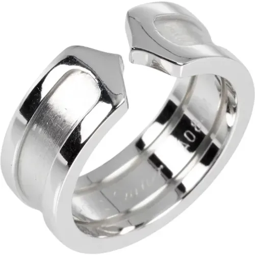 Pre-owned Jewellery, female, , Size: ONE SIZE Pre-owned White Gold rings - Cartier Vintage - Modalova