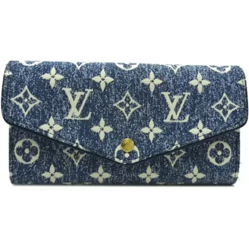 Pre-owned Cotton wallets , female, Sizes: ONE SIZE - Louis Vuitton Vintage - Modalova