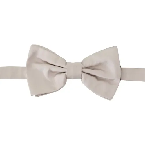 Bowties, unisex, , Size: ONE SIZE Silk Adjustable Neck Papillon Tie - Dolce & Gabbana - Modalova