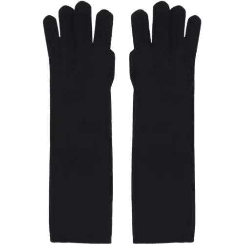 Kaschmir Schwarze Handschuhe Alaggio Stil - Max Mara - Modalova