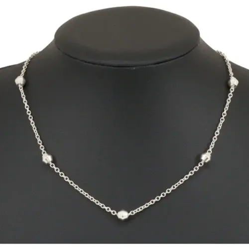 Pre-owned Jewellery, female, , Size: ONE SIZE Pre-owned Silver necklaces - Tiffany & Co. Pre-owned - Modalova