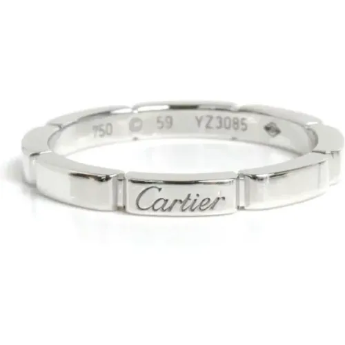 Pre-owned Jewellery, female, , Size: ONE SIZE Pre-owned White Gold rings - Cartier Vintage - Modalova