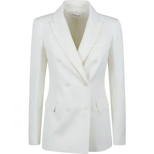 Blazers, female, , Size: S Womens Clothing Outerwear Cream Aw23 - P.a.r.o.s.h. - Modalova