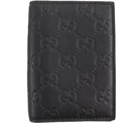 Pre-owned Wallets, male, , Size: ONE SIZE Pre-owned Leather wallets - Gucci Vintage - Modalova