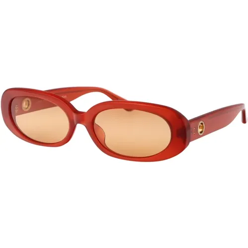 Stylish Sunglasses for Cara , female, Sizes: 59 MM - Linda Farrow - Modalova