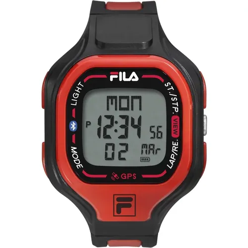 Watches, male, , Size: ONE SIZE Smart GPS Bluetooth Calorie Silicone Watch - Fila - Modalova