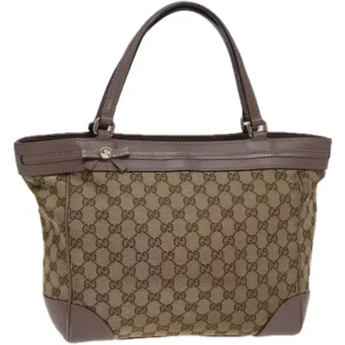 Pre-owned Tote Bags, female, , Size: ONE SIZE Pre-owned Canvas totes - Gucci Vintage - Modalova