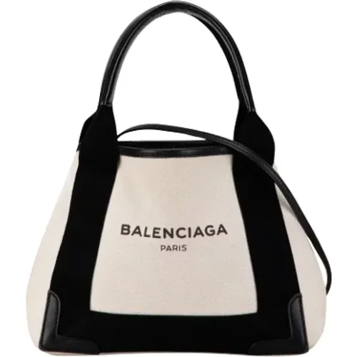 Pre-owned Tote Bags, female, , Size: ONE SIZE Pre-owned Canvas handbags - Balenciaga Vintage - Modalova