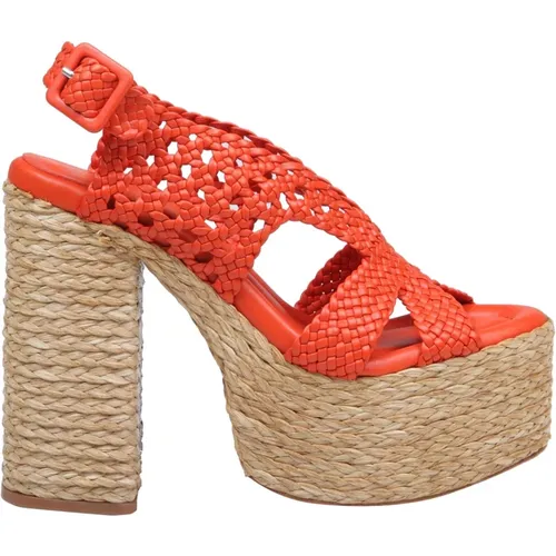 Paloma barcelo saril in woven leather , female, Sizes: 7 UK - Paloma Barceló - Modalova