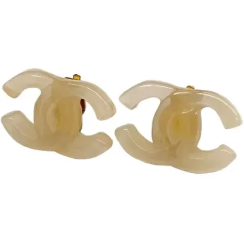 Pre-owned Jewellery, female, , Size: ONE SIZE Pre-owned Plastic earrings - Chanel Vintage - Modalova