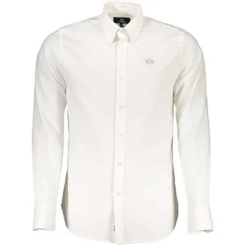 Embroidered Slim Fit Shirt , male, Sizes: 4XL, L, XL, 3XL, 2XL - LA MARTINA - Modalova