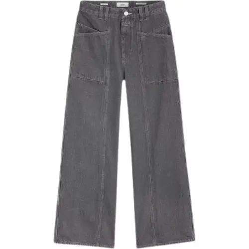 Weite Bein Denim Hose , Damen, Größe: W26 - closed - Modalova