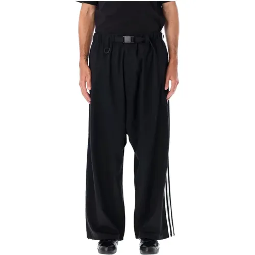 Wide Trousers, male, , Size: S Wool Track Pant Trousers - Y-3 - Modalova