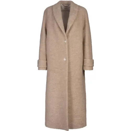 Alpaca Blend Long Coat , female, Sizes: XL, L - Agnona - Modalova